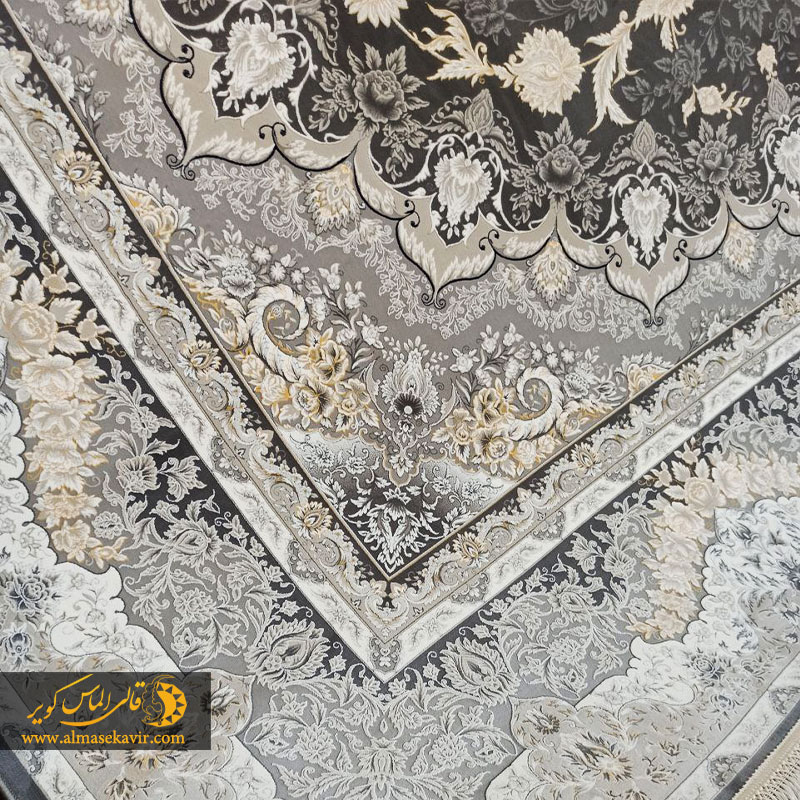 naghshe-jahan-zarinmehr-dodi-1 فرش 1200 شانه کاشان طرح زرین مهر دودی