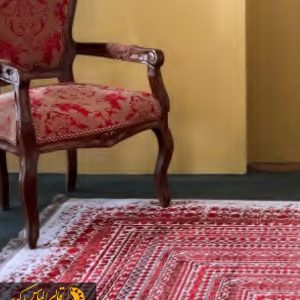 فرش ماشینی قرمز 700 شانه کد 73070