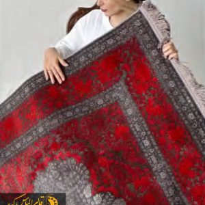 فرش ماشینی قرمز مدرن 700 شانه کد 73134