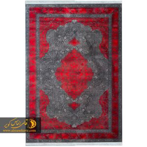 فرش ماشینی قرمز مدرن