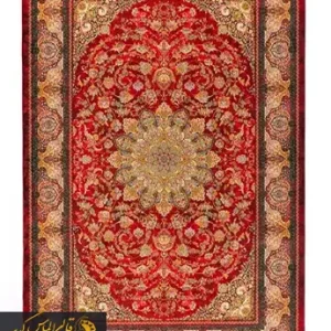 فرش ماشینی تندیس قرمز 1500 شانه طرح دستبافت تبریز – کد 2000000134