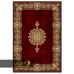 خرید لوکس ترین فرش طرح ورساچه قرمز طلایی 25CN0160 در قالی الماس کویر