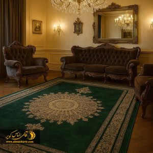 فرش ورساچه سبز 25CN0120