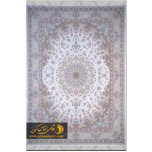 فرش ماشینی طرح دستباف نایین کرم نورا