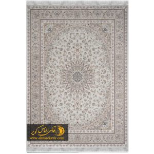 فرش ماشینی طرح دستباف نایین پاستیل پری